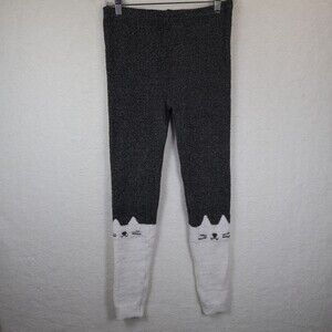 Oysho‎ Kitty Cat Plush Pants Ski Soft Leggings Winter Size Medium